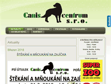 Tablet Screenshot of caniscentrum.com